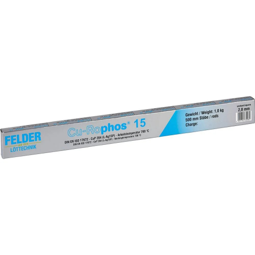 Felder tvrdá spájka Cu-Rophos 15 (L-Ag 15P, 2x500mm, 1kg)