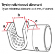 Leister obvodový reflektor 50 x 35mm(ø 31,5 mm)