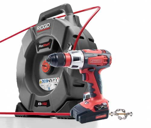 RIDGID FlexShaft K9-102 + Aku Vŕtačka
