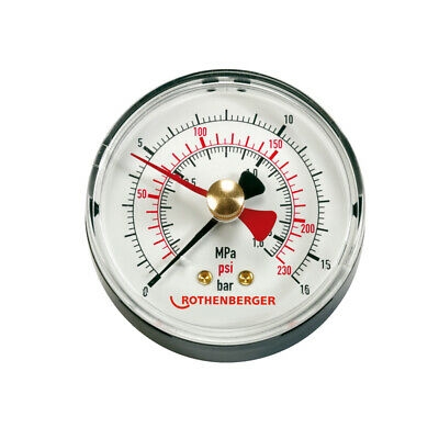 Roth. manometer s jemnou stupnicou 16 bar, 1/4˝