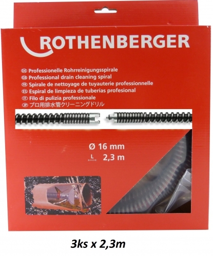 Rothenberger SMK Špirála (s výplňou) 16mm x 2,3m, 3ks