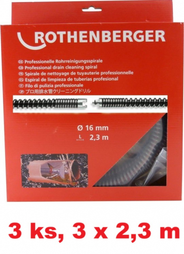 Rothenberger SMK Špirála (s výplňou) 16mm x 2,3m, 3ks